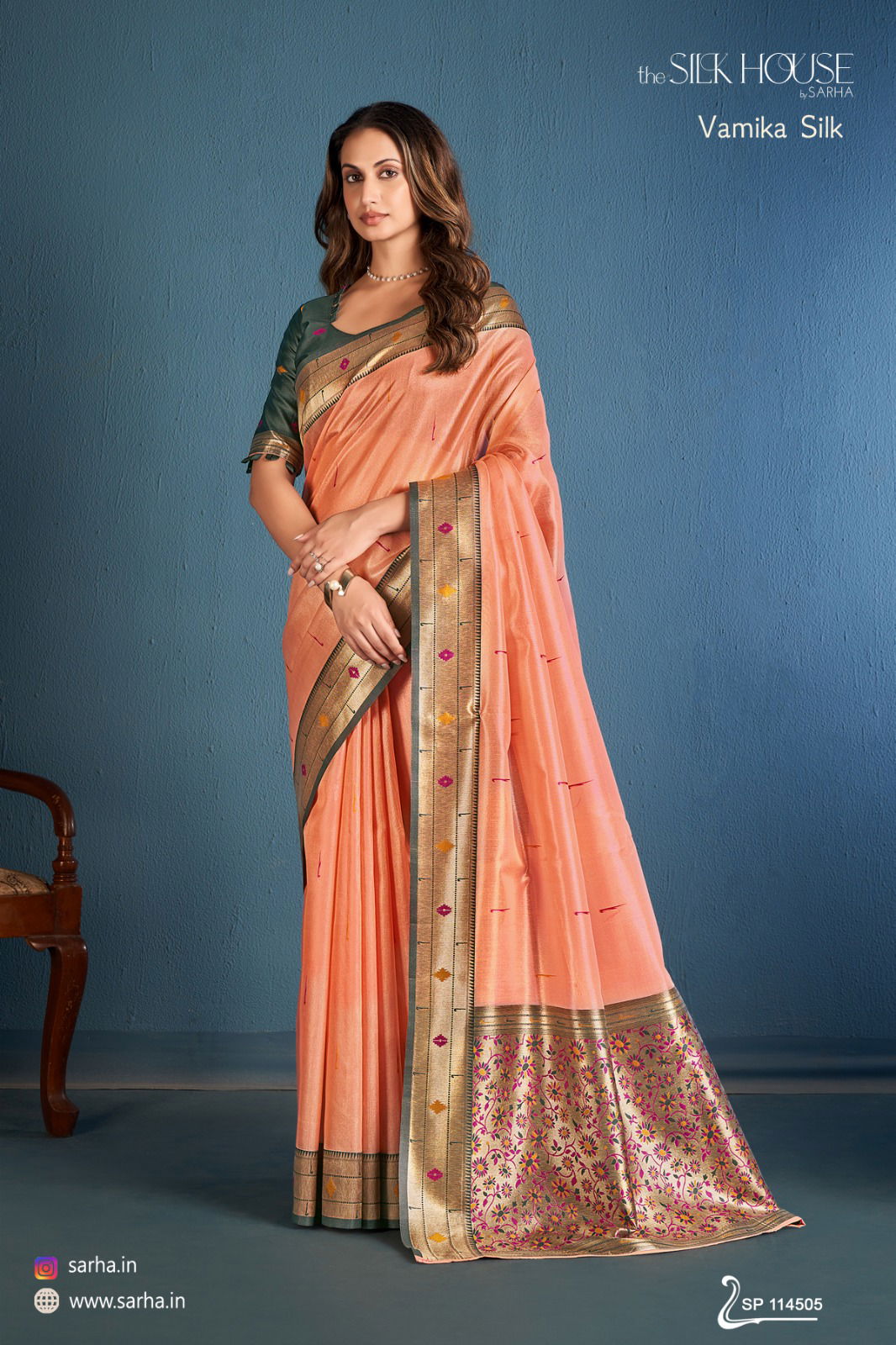 Vamika Silk By Sarha Tissue Wedding Wear Saree Exporters In India
